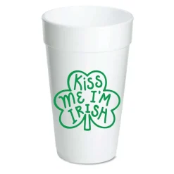 Party Diy^Sip Hip Hooray Kiss Me I'M Irish Foam Cups
