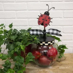 Table Decor^The Round Top Collection Lady Bug Finial