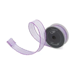 Spring Ribbon^Farrisilk Lavender Vibrant Weave Ribbon, 1.5" X 10Yd