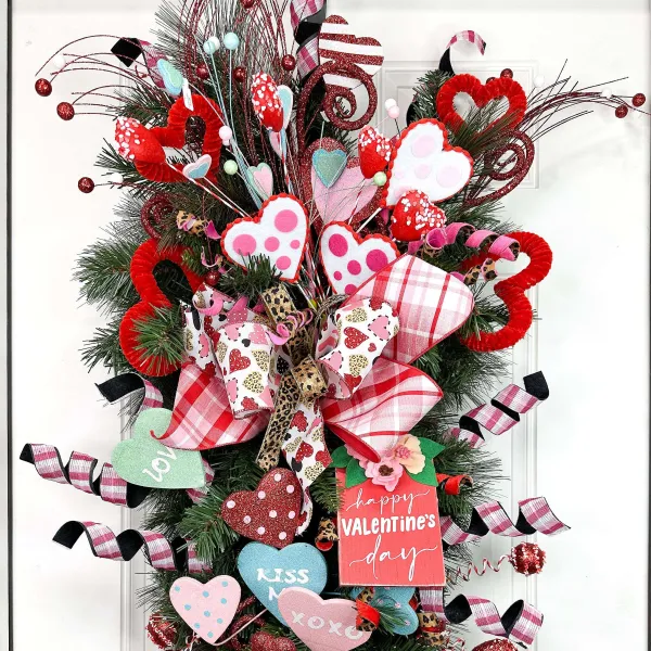 Picks^Liberty Floral Layered Pastel Heart Pick