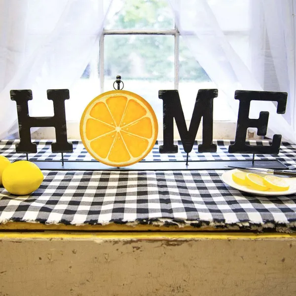 Table Decor^The Round Top Collection Lemon Charm
