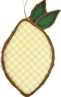 Door Decor^Craig Bachman Lemon Fabric Grapevine Door Design