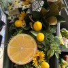 Floral^RAZ Lemon Spray, 27"
