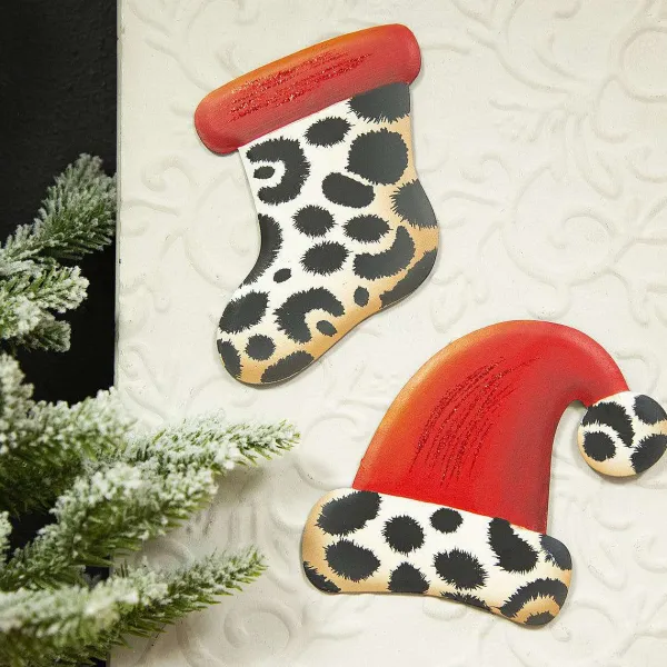 Wall Decor^The Round Top Collection Leopard Magnet