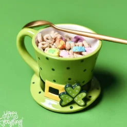 Kitchen & Dining^Happy Everything Leprechaun Hat Shaped Mug By !