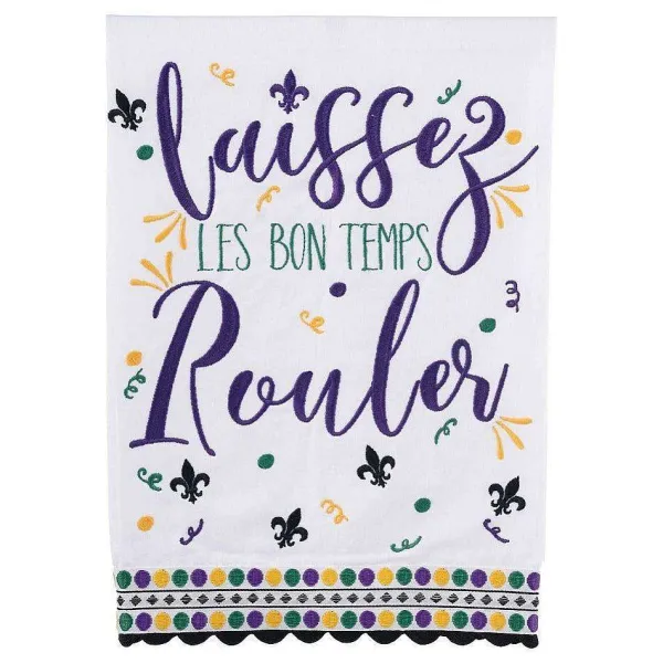 Mardi Gras^Glory Haus Let The Good Times Roll Tea Towel