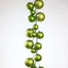 Garlands^Farrisilk Lime Green Ball Garland, 10'