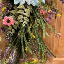 Floral^Craig Bachman Lime Green Glittered Grass Spray