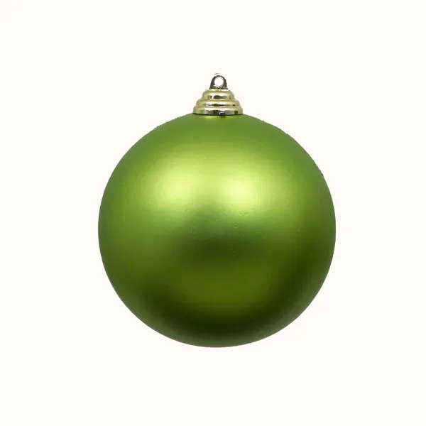 St. Patrick's Day^Farrisilk Lime Green Matte Ball Ornament, 8"