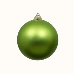 Mardi Gras^Farrisilk Lime Green Matte Ball Ornament, 8"