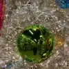 St. Patrick's Day^Farrisilk Lime Green Shiny Ball Ornament, 6"