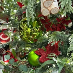 St. Patrick's Day^Farrisilk Lime Green Shiny Ball Ornament, 8"
