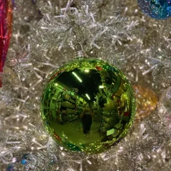 Ball Ornaments^Farrisilk Lime Green Shiny Ball Ornament, 4
