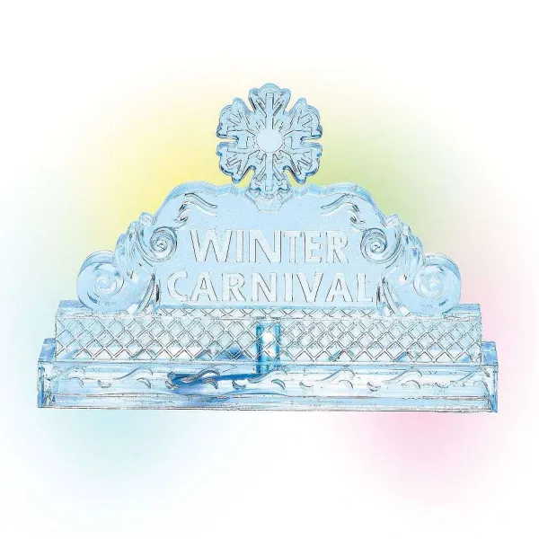 Table Decor^Department 56 Lit Ice Castle Sign, Dept. 56 Village