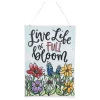 Spring^Glory Haus Live Life And "Welcome Friends" Reversible Spring Burlee