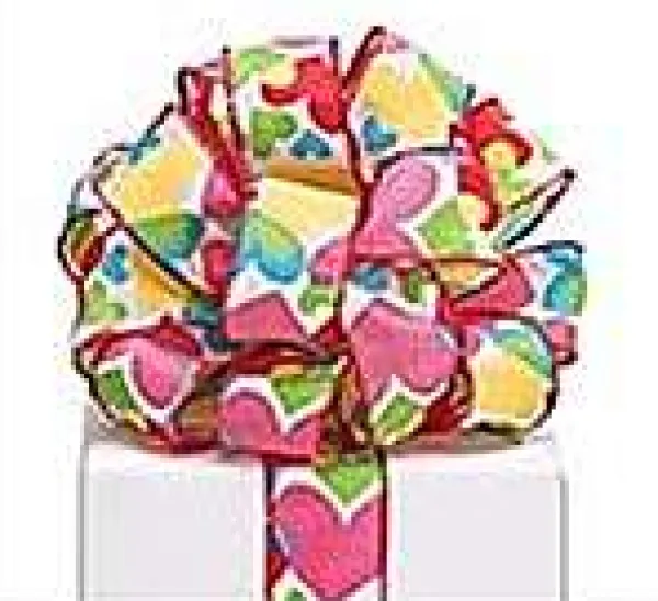 Ribbon^Burton & Burton Luv Color Heart Ribbon, 1.5" X 20Yd