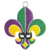 Mardi Gras^The Round Top Collection Mardi Gras Fleur De Lis Charm