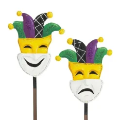 Table Decor^The Round Top Collection Mardi Gras Mask Finial
