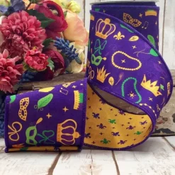 Mardi Gras^D. Stevens Mardi Gras Purple Ribbon, 4