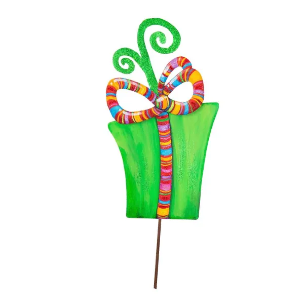 Table Decor^The Round Top Collection Merry & Bright Gift Boxes Yard Display