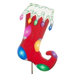 Pot Stakes^The Round Top Collection Merry & Bright Stocking