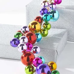 Garlands^RAZ Merry And Bright Ball Garland, 4'