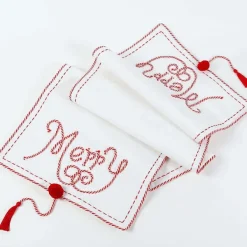 Kitchen & Dining^Deck The Halls Y'all Merry With Tassels Table Runner