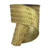 Mardi Gras^D. Stevens Metallic Gold Waves Ribbon, 4" X 10Yd