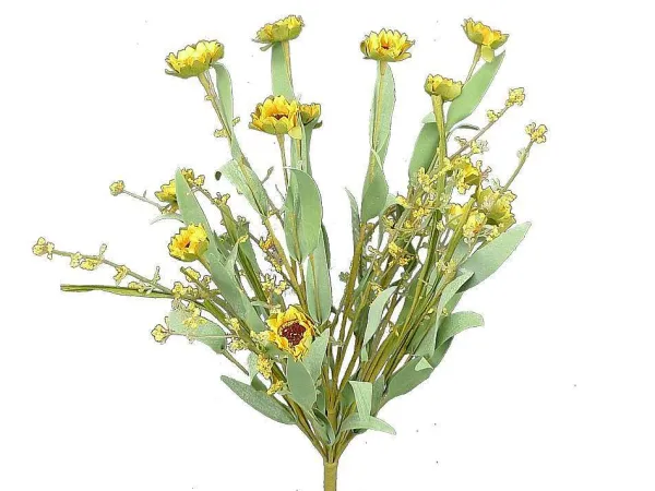 Floral Decor^Liberty Floral Mini Sunflower Grass Bush