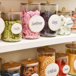 Decorative Containers^Happy Everything Mini Wooden Lid Glass Jar By !