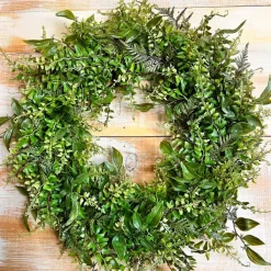 Wall Decor^Liberty Floral Mixed Greens Wreath