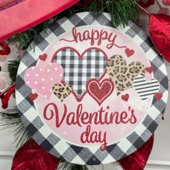 Wall Decor^Craig Bachman Mixed Print Happy Valentine's Day Sign, 8"
