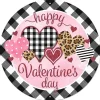 Focal Points^Craig Bachman Mixed Print Happy Valentine's Day Sign, 8"
