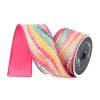 Spring Ribbon^Farrisilk Multi Bohemian Waves Ribbon, 2.5" X 10Yd