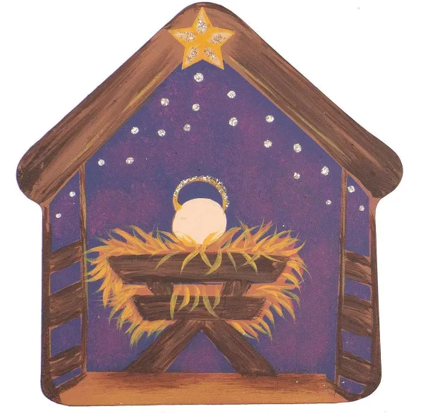 Table Decor^The Round Top Collection Nativity Magnet