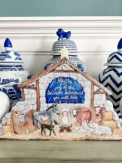 Pot Stakes^The Round Top Collection Nativity Scene