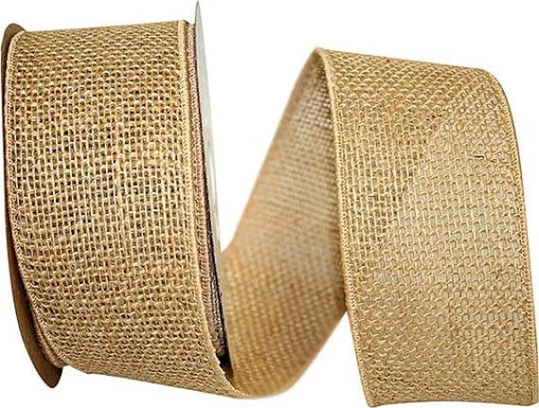 Ribbon^Reliant Ribbon Natural Burlap Ribbon, 2.5"X10 Yd