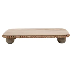 Table Decor^Creative Coop Natural Decorative Mango Wood Pedestal