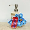 Kitchen & Dining^Happy Everything Neutral Big Stripe Mini Cylinder Soap Pump By !