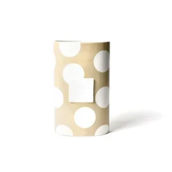 Table Decor^Happy Everything Neutral Dot Big Oval Vase By !