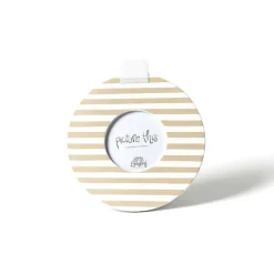 Table Decor^Happy Everything Neutral Medium Stripe Round Frame By !