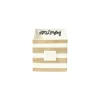 Table Decor^Happy Everything Neutral Stripe Medium Nesting Cube By !