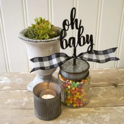 Celebrate Baby^The Round Top Collection Oh Baby Finial