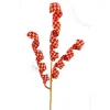 Floral^Liberty Floral Orange Houndstooth Curly Spray