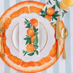 Spring^Hester & Cook Orange Orchard Cocktail Napkin Set