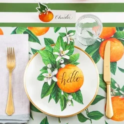 Spring^Hester & Cook Orange Orchard Placemat Sheets