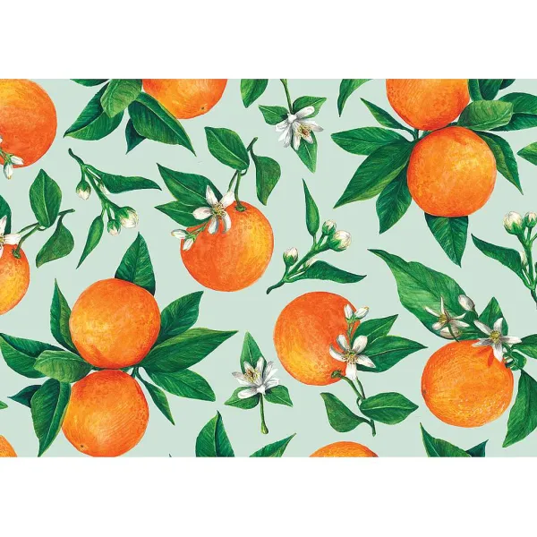 Party Diy^Hester & Cook Orange Orchard Placemat Sheets
