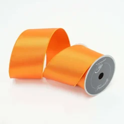 Spring^Farrisilk Orange Satin Ribbon, 4" X 10Yd