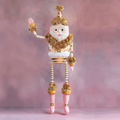 Hanging Decor^Glitterville Papa Noel Display By