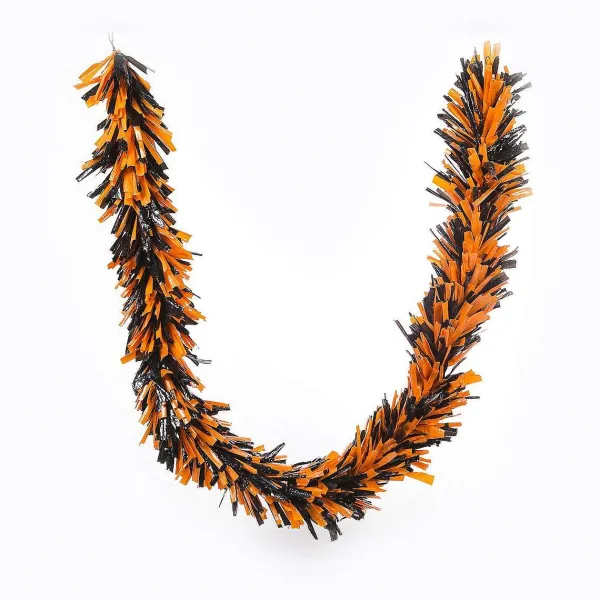 Table Decor^Deck The Halls Y'all Party Garland, Orange & Black